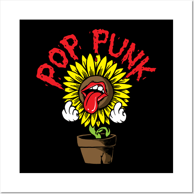 Sunflower pop punk Wall Art by popcornpunk